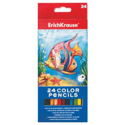 Zīmuļi krāsainie 24 krāsas Erich Krause