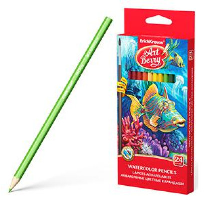 Akvarēļu zīmuli 24 krāsas ArtBerry, ErichKrause
