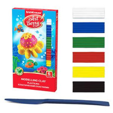 *Plastilīns 6 krāsas ArtBerry Aloe Vera 108gr