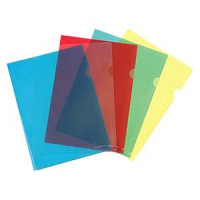 Mape-stūrītis A4 sarkans 160mkr caurspīdīgs