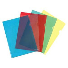 Mape-stūrītis A4 sarkans 160mkr caurspīdīgs