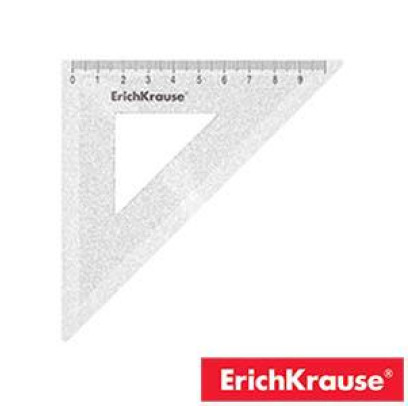 Trīsstūris 45*/9cm Glitter caurspīdīgs,