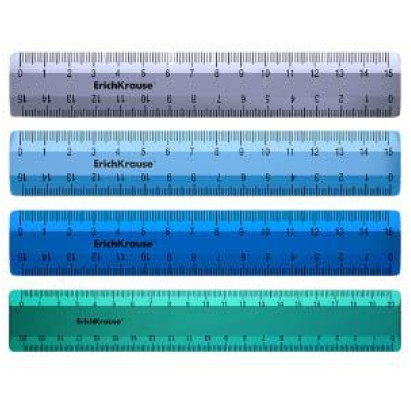 Lineāls 15cm Ice Metallic asorti ErichKrause
