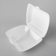 Divdaļīgās termo kārbas 245x210x72mm, baltas, EPS, iepakojumā 100gab.