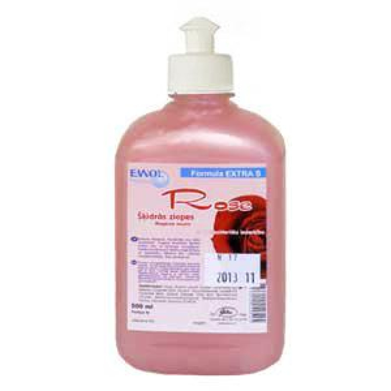 Šķidrās krēmziepes Rose EXTRA S 500ml, EWOL (jauns kods JUSSK-RO-05)