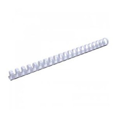 Spirāles dokumentu iesiešanai, plastmasas, 16 mm, 120 lap., baltas, 100 gab., Fellowes