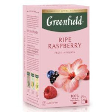 GREENFIELD Ripe Raspbery augļu tēja 20x2.0g