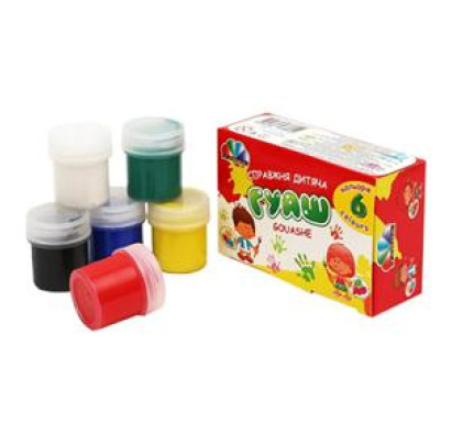 Krāsas guašas, 6 krāsas, UA Gamma