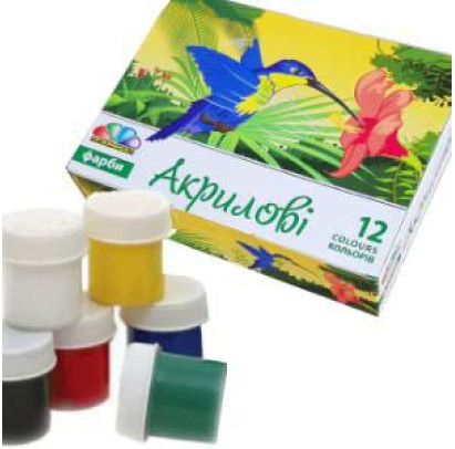 Akrila krāsas 12 krāsas x 20ml, UA Gamma