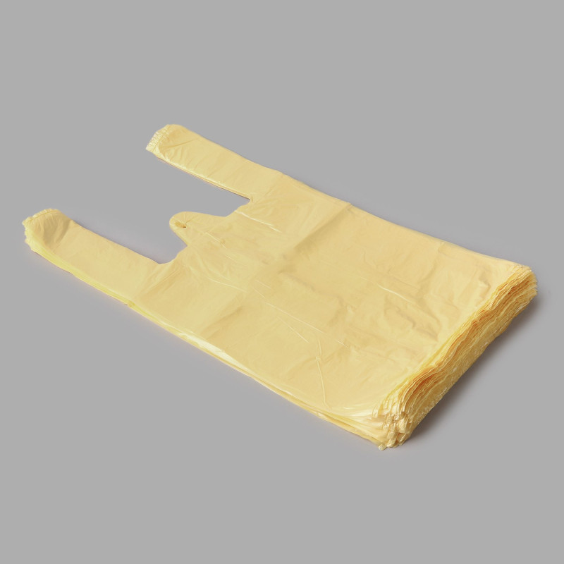 Iepakojuma maisi ar rokturiem, 25+12 x 45cm, 12mik, dzeltenie, (100gab), svars-0,327kg