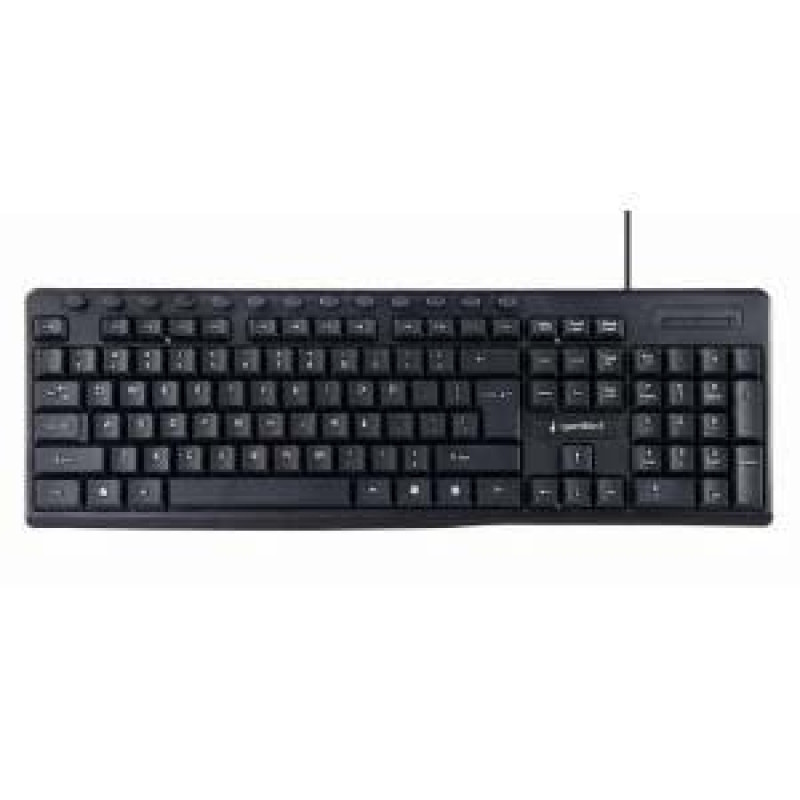 Tastatūra KB-UM-107 Multimedia USB ENG melna