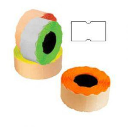 Marķēšanas lente 21,5x12mm balta, 1000 uzlīmes rullī