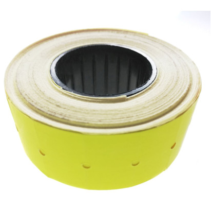 Marķēšanas lente 21,5x12mm dzeltena, 1000 uzlīmes rullī