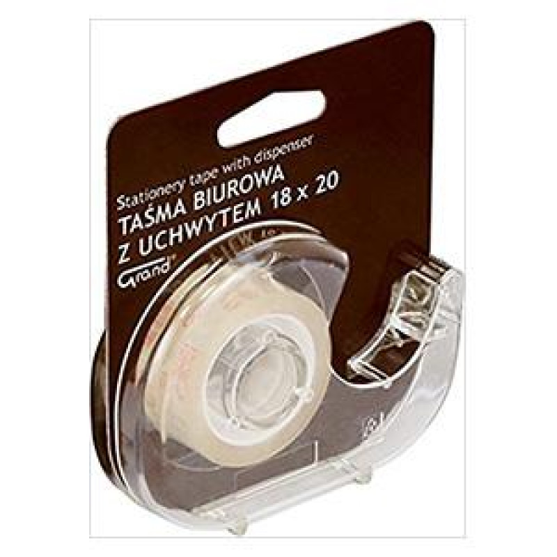 Līmlentes turētājs GRAND, ar caurs.līmlenti 18mmx20m