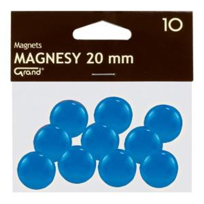 Magnēti 20 mm, zila krāsa PL