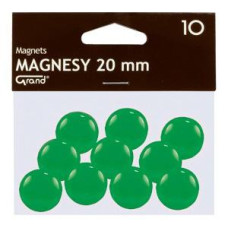 Magnēti 20 mm, zaļa krāsa PL