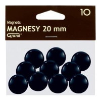 Magnēti 20 mm, melna krāsa PL