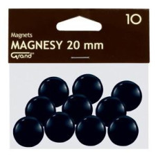 Magnēti 20 mm, melna krāsa PL