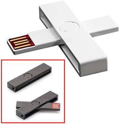 ID karšu lasītājs USB, balts +iD