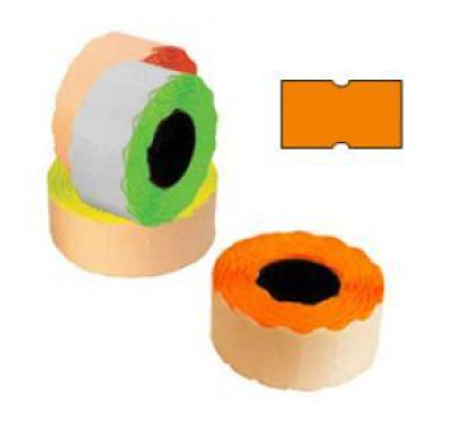 Marķēšanas lente 21,5x12mm oranža, 1000 uzlīmes rullī
