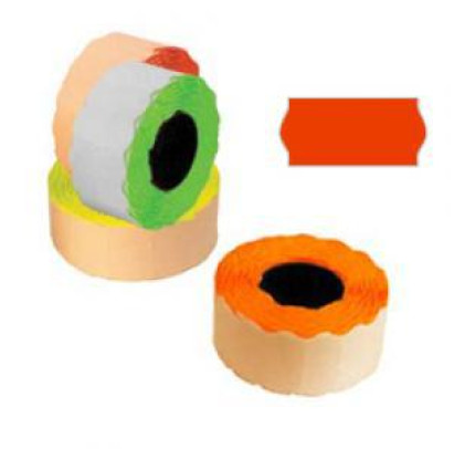 Marķēšanas lente 26 x 12mm, sarkana, 1000 uzlīmes rullī