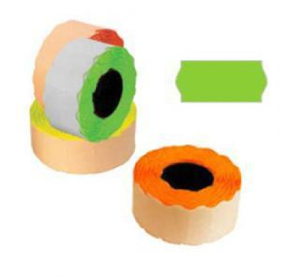 Marķēšanas lente 26 x 12mm, zaļa, 1000 uzlīmes rullī