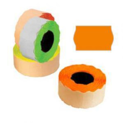 Marķēšanas lente 26 x 16mm, oranža, 1000 uzlīmes rullī