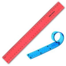 Lineāls lokāms 30cm, asorti krāsas