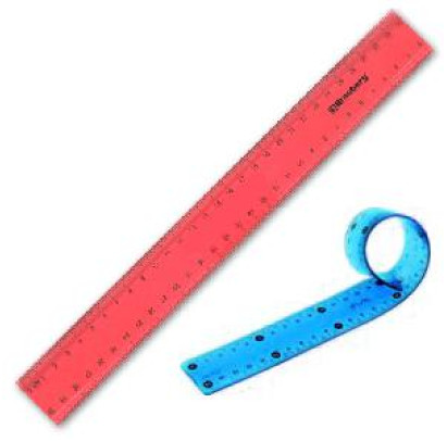 Lineāls lokāms 30cm, asorti krāsas