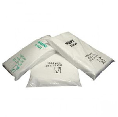 Maisiņi bez rokturiem HDPE 14+8x35 cm caurspīdīgi, 800 gab