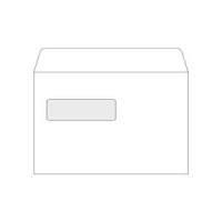Aploksnes E5 156x220mm, ar logu 90x30mm, 10 gab.