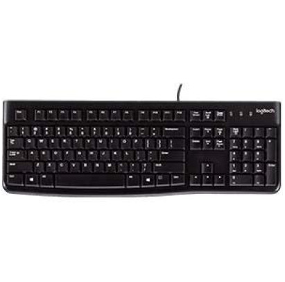 Tastatūra K120 USB ENG melna Logitech