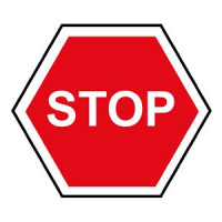 Uzlīmes "Stop", 114mmx114mm