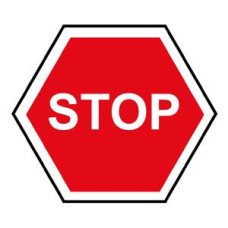 Uzlīmes "Stop", 114mmx114mm