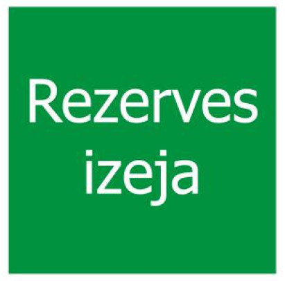 Uzlīme "Rezerves izeja" 100x100mm