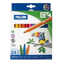 Flomāsteri 24 krāsas d=5mm conic tip, Milan
