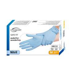Nitrila cimdi SAFE FIT, 24cm, zili, (200gab), XL, bez pulvera
