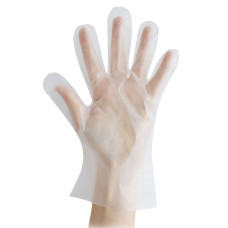 TPE cimdi, "Allfood Thermosoft", balti, (L), (200gab)