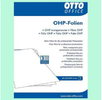Kodoskopu plēve OHP A4 50lp krāsu tintes printeriem