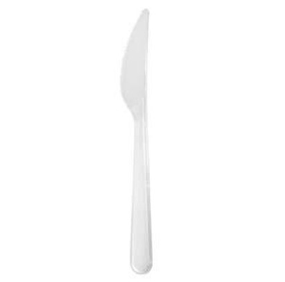 Naži daudzreizlietojami, plastmasas PS, 18 cm, caurspīdīgi, 50 gab