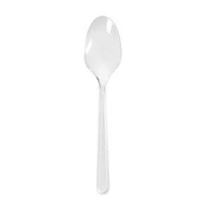 Tējas karotes 15 cm PS caurspīdīgas, 50 gab