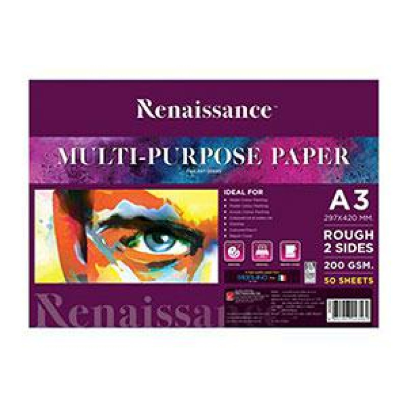 *Akvareļu bloks A3/50 lapas 200g/m2 Renaissance