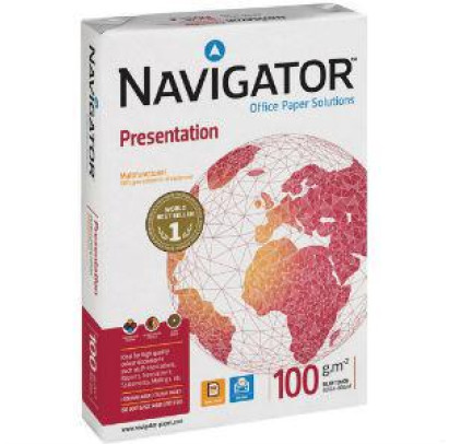 Papīrs A4, 100gr/m2, 500 loksnes, Navigator Presentation