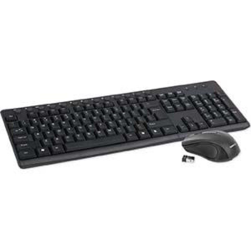 Tastatūra ar peli bezvada OKM071B ENG melna Omega