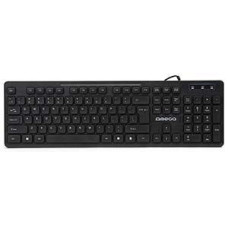 Tastatūra USB ENG melna OK07B Omega