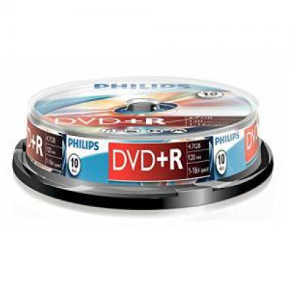 DVD+R 120min/4.7Gb/16x (cake)10 PHILIPS