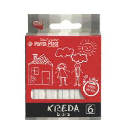 *Krītiņi baltie 6 gab. Panta-Plast