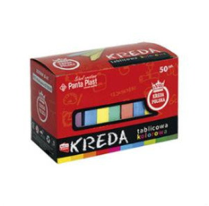 *Krītiņi krāsainie 50 gab. 5 krāsas Panta-Plast