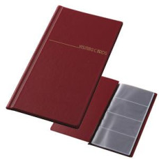 Vizītkaršu bloks 96 vizītkartēm, bordo