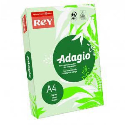 Krāsains papīrs A4, 80g/m2, 500 loksnes, gaiši zaļa krāsa, REY Adagio